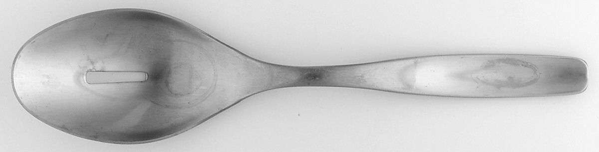 Vault (Stainless-Matte) Pierced Tablespoon (Serving Spoon) by Gourmet Settings-1