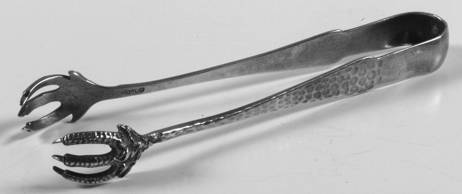 GES33 (Sterling) Sugar Tongs by George W Shiebler-1