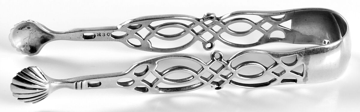 H30 (Sterling) Large Sugar Tongs by Gorham Silver-1