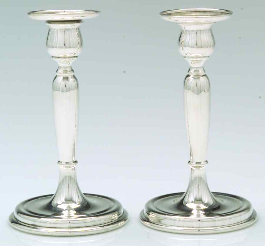 2576A (Sterling, Hollowware) Pair of Candlesticks by Gorham Silver-1