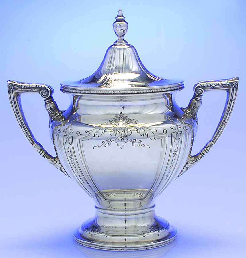 7800 (Sterling, Hollowware) Sugar Bowl & Lid by Graff Washbourn & Dunn-1