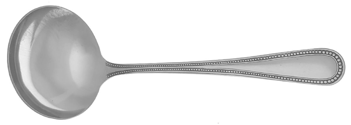 Bead (Stainless, Glossy, No 18-0) Solid Gravy Ladle by Gibson-1