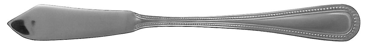 Bead (Stainless, Glossy, No 18-0) Flat Handle Master Butter Knife by Gibson-1