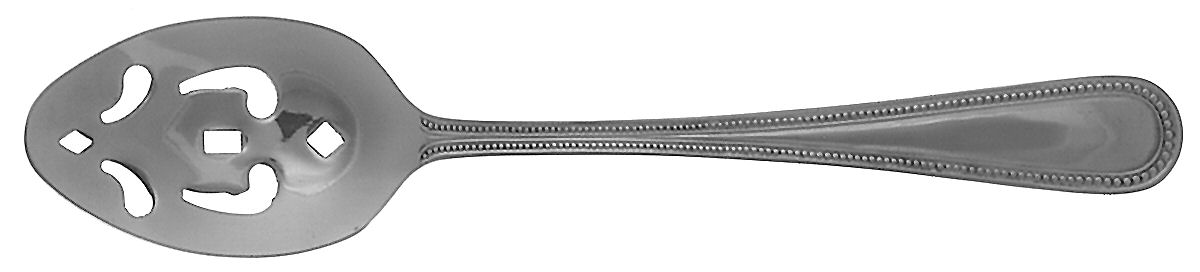 Bead (Stainless, Glossy, No 18-0) Pierced Tablespoon (Serving Spoon) by Gibson-1