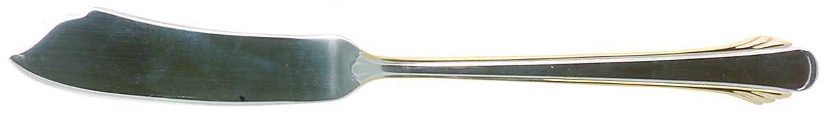 Grande Calais Gold (Stainless) Flat Handle Master Butter Knife by Gorham Silver-1