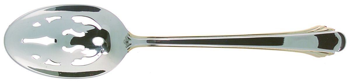 Grande Calais Gold (Stainless) Pierced Tablespoon (Serving Spoon) by Gorham Silver-1
