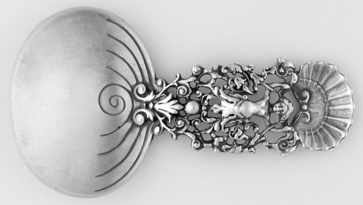GS76 (Sterling) Tea Caddy Spoon by Gorham Silver-1