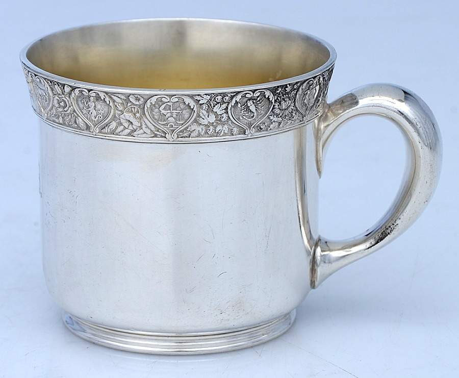 Zodiac (Sterling, Hollowware) Child's Cup by Gorham Silver-1