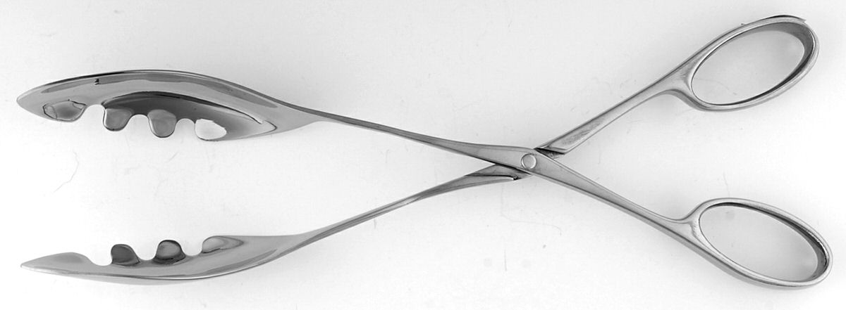 Windermere (Stainless) Pasta Tongs, Solid Piece by Gourmet Settings-1