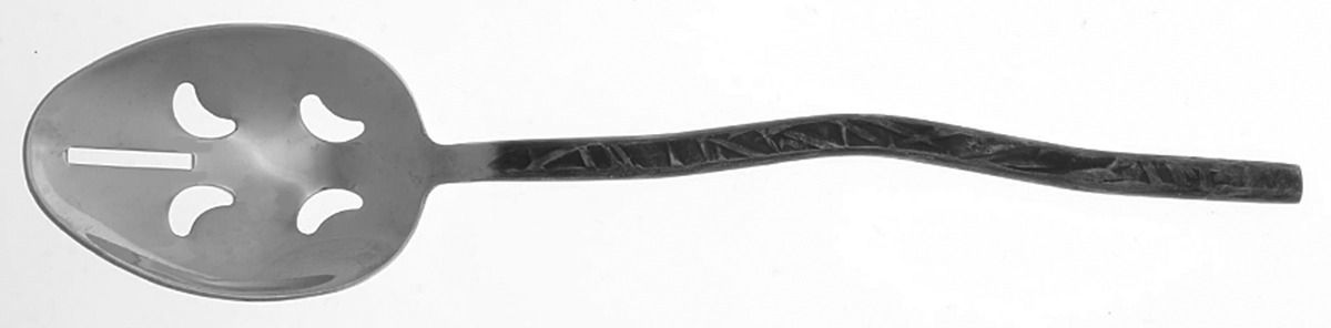 New Wave (Stainless) Pierced Tablespoon (Serving Spoon) by Gourmet Settings-1
