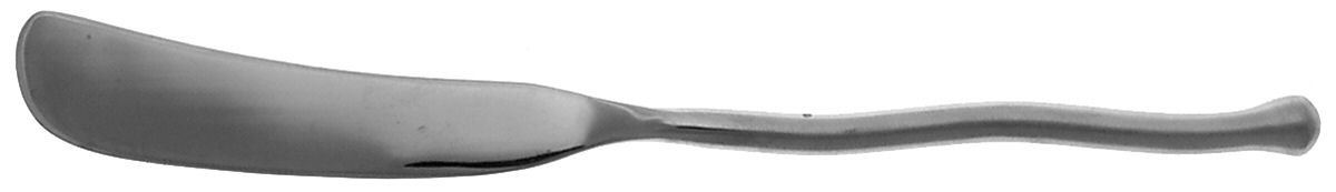 Exotique Platinum (Stainless) Flat Handle Butter Spreader by Gourmet Settings-1