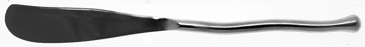 Exotique Platinum (Stainless) Flat Handle Master Butter Knife by Gourmet Settings-1
