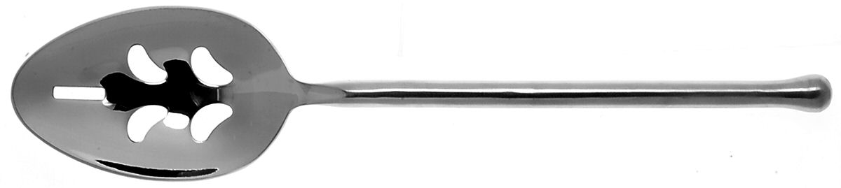 Exotique Platinum (Stainless) Pierced Tablespoon (Serving Spoon) by Gourmet Settings-1