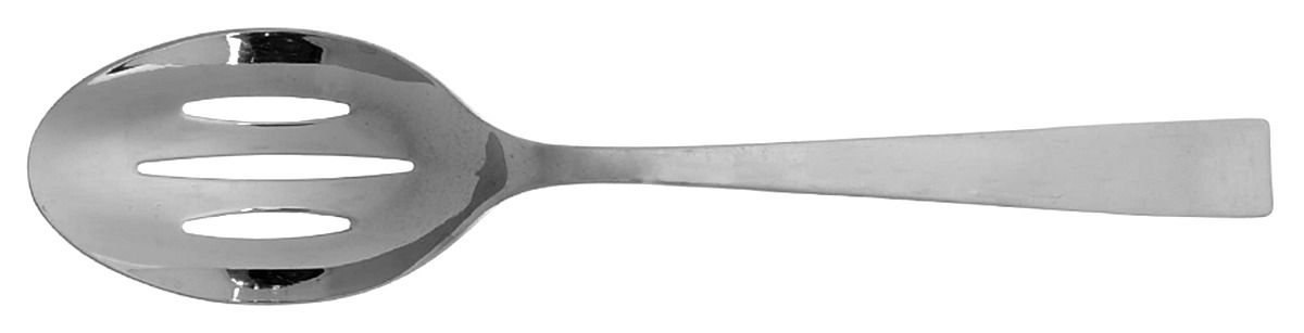 Strand (Stainless) Pierced Solid Serving Spoon by Gourmet Settings-1