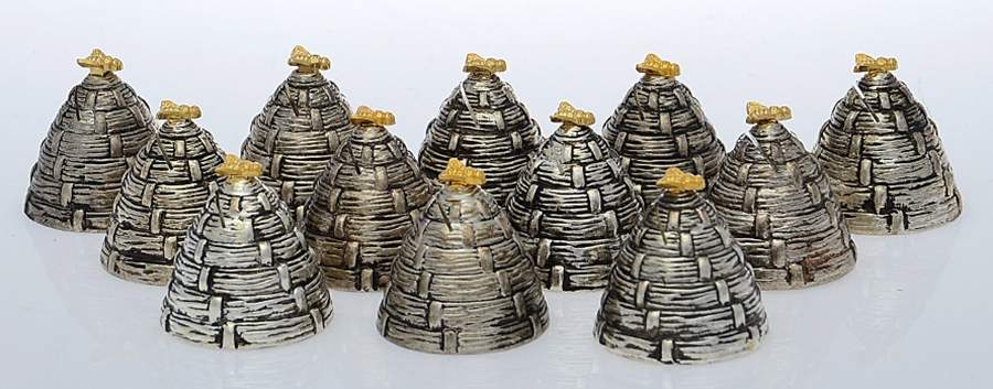 Silverplate Hollowware (Set of 12) Place Card Holder by Godinger-1