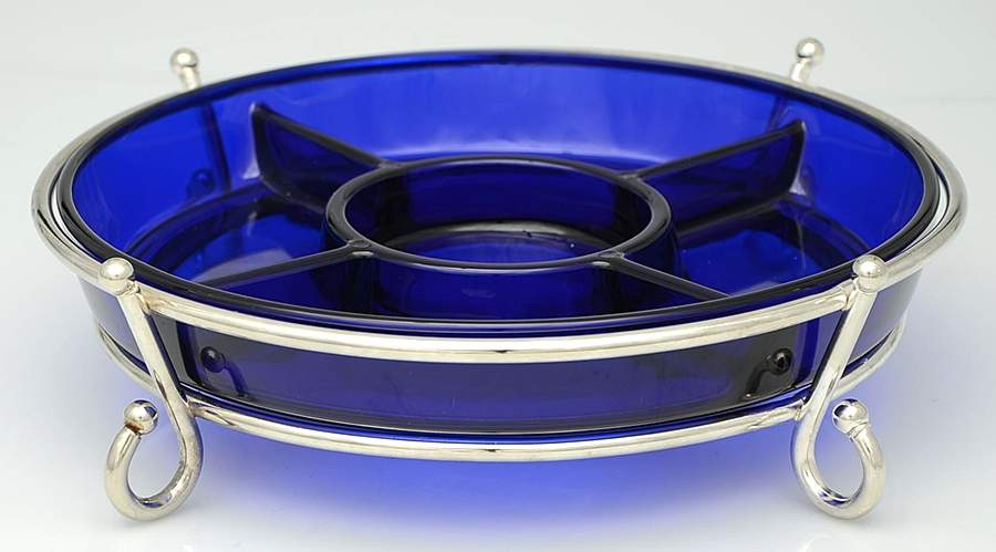 Silverplate Hollowware 5 Part Relish by Godinger-1