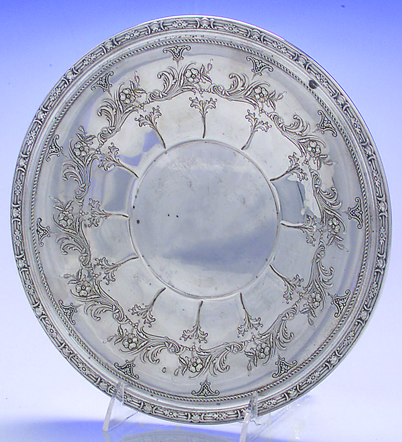 873 (Sterling, Hollowware) Sterling Sandwich Plate by Gorham Silver-1