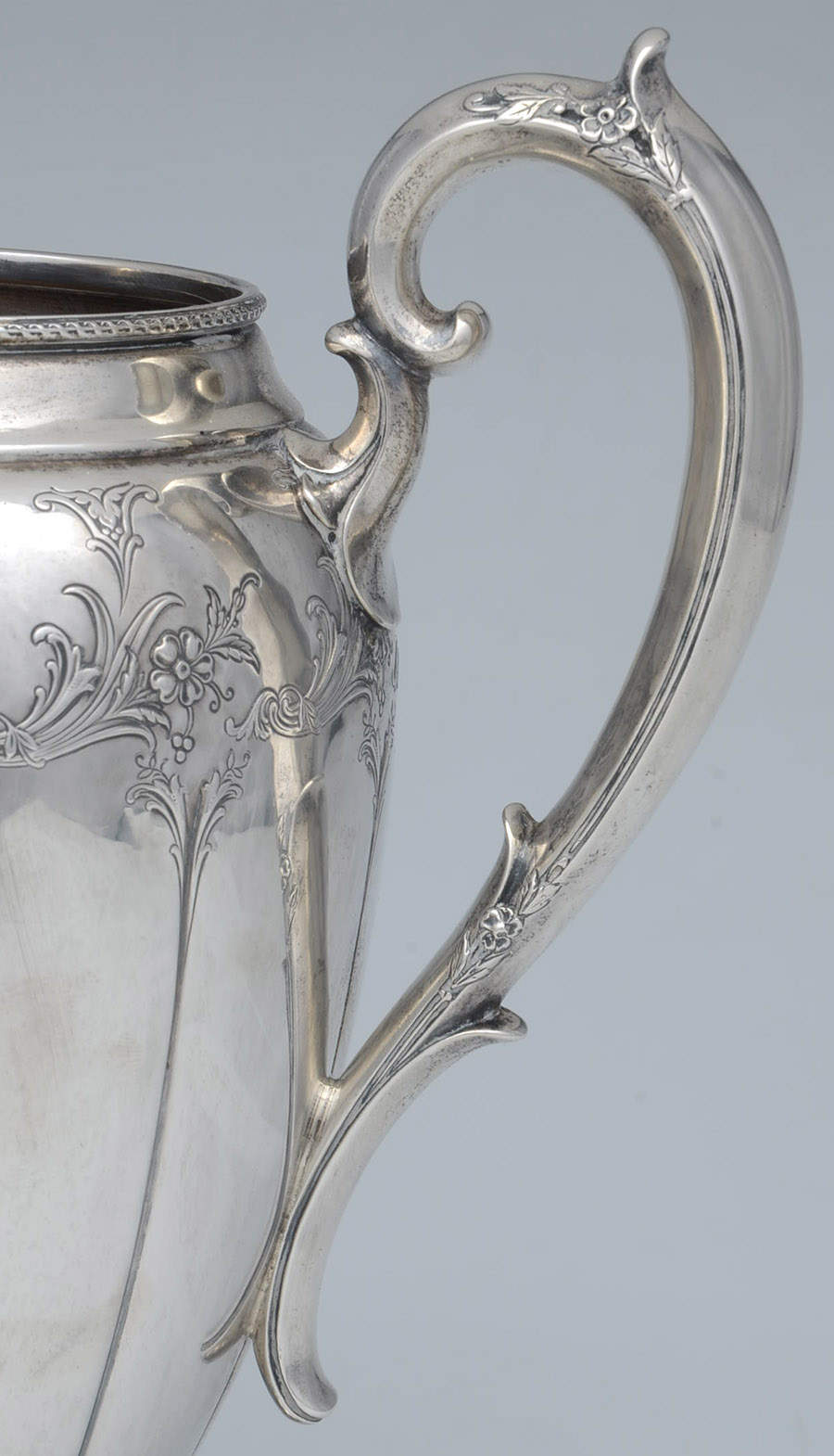 873 (Sterling, Hollowware) 72 Oz Pitcher with Underplate by Gorham Silver-4