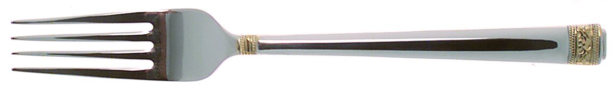 Festive Holly (Stainless, Gold Accent) Fork by Gorham Silver-1