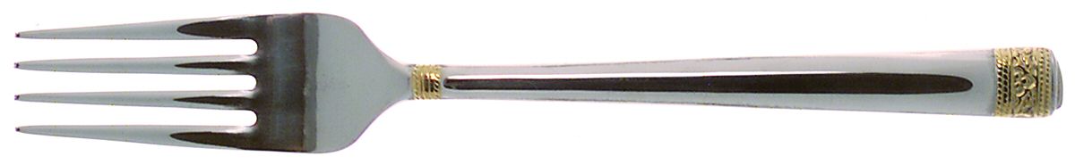 Festive Holly (Stainless, Gold Accent) Individual Salad Fork by Gorham Silver-1
