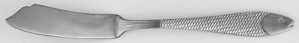 Fish Out of Water (Stainless) Flat Handle Master Butter Knife by Gorham Silver-1