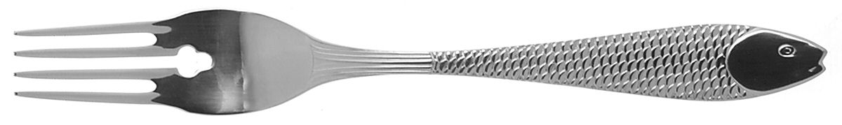 Fish Out of Water (Stainless) Individual Solid Fish Fork by Gorham Silver-1
