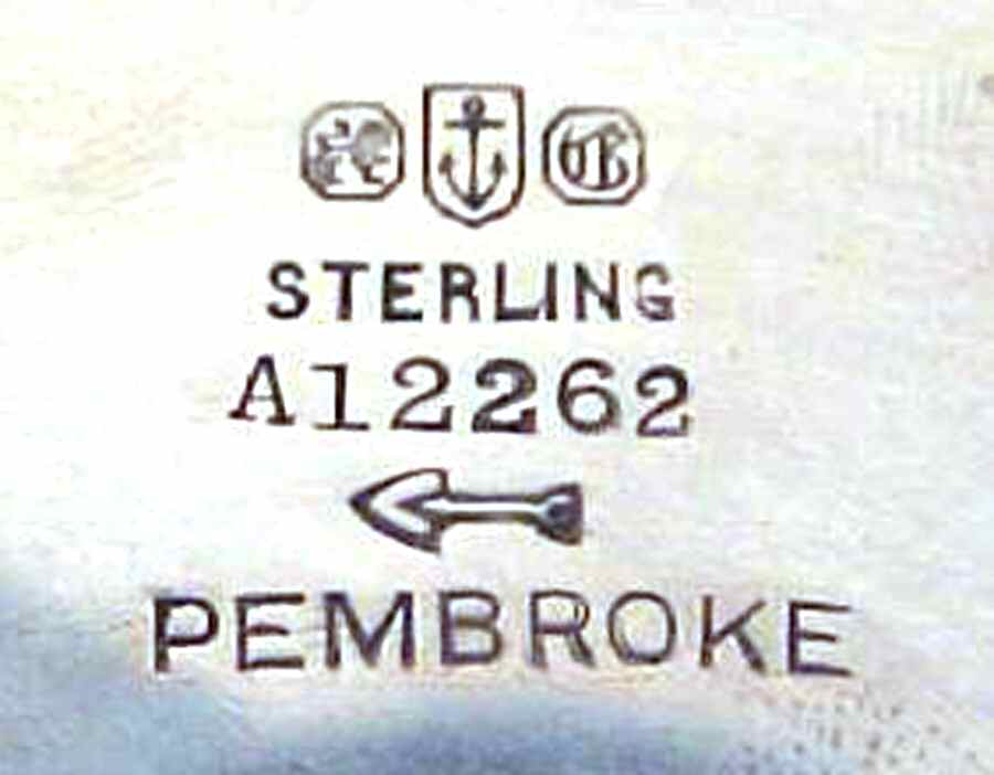 PEMBROKE (STERLING, HOLLOWWARE) Sugar Bowl & Lid by Gorham Silver-1