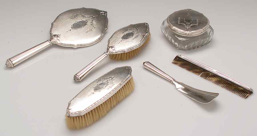 5600 (Sterling, Hollowware) 6 Piece Vanity Set by Gorham Silver-1