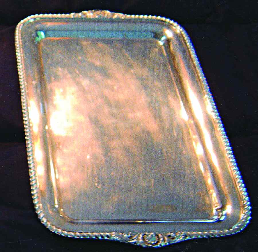 YC1200 (Silverplate, Hollowware) Silverplate Platter by Gorham Silver-1