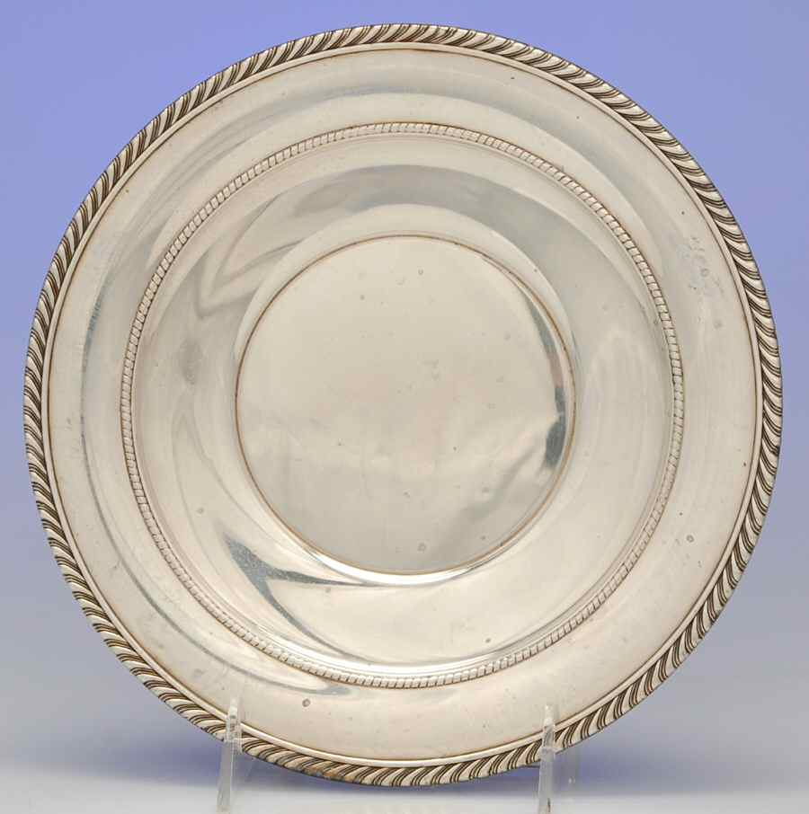 344 (Sterling, Hollowware) 8" Sandwich Plate by Gorham Silver-1