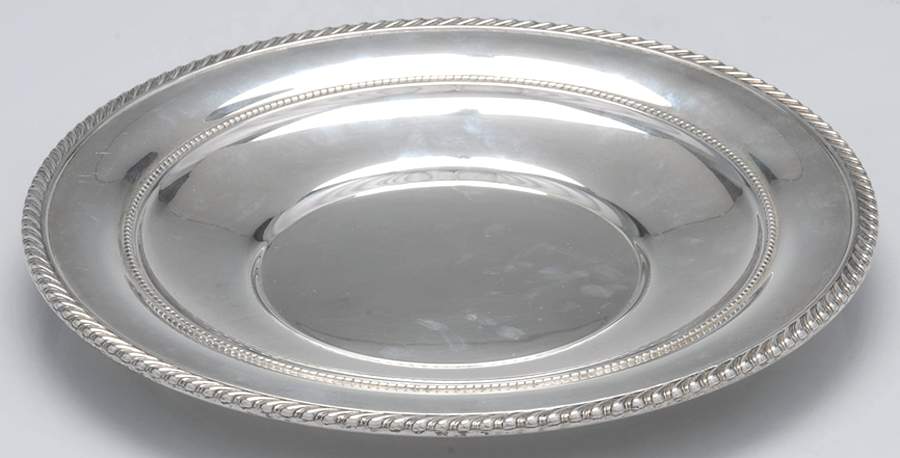 344 (Sterling, Hollowware) 9" Sandwich Plate by Gorham Silver-1