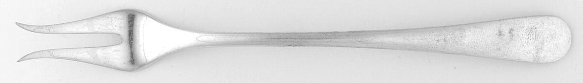 GJU3 (Sterling) Short Handle Pickle/Olive Fork by Georg Jensen Inc USA-1