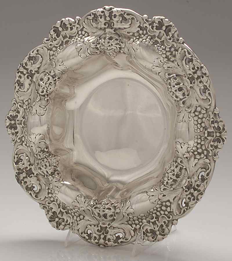 A1898 (Sterling, Hollowware) 11" Round Vegetable by Gorham Silver-1