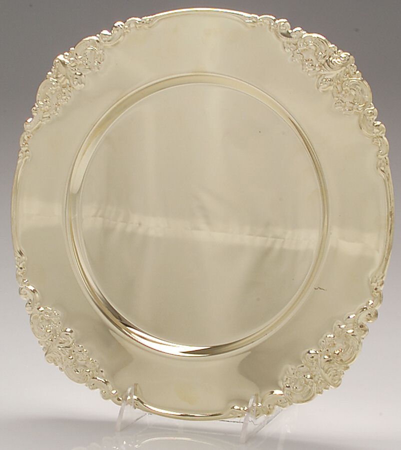 Baroque (Gold Electroplate, Hollowware) Dinner Plate by Godinger-1