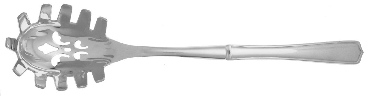 Crest (Stainless) Pasta Server with Stainless Bowl HC by Gorham Silver-1