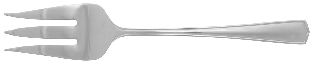 Crest (Stainless) Medium Solid Cold Meat Serving Fork by Gorham Silver-1