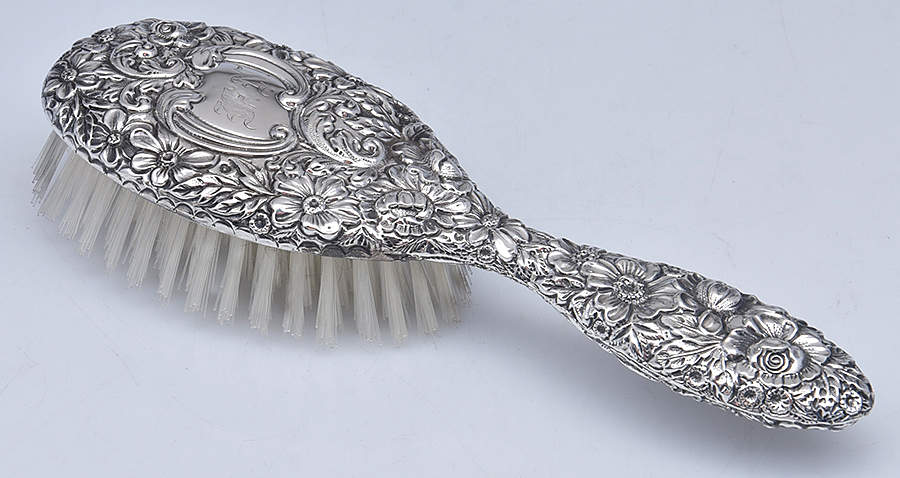 Repousse Chased (Sterilng, Hollowware) Hair Brush by Gorham Silver-1