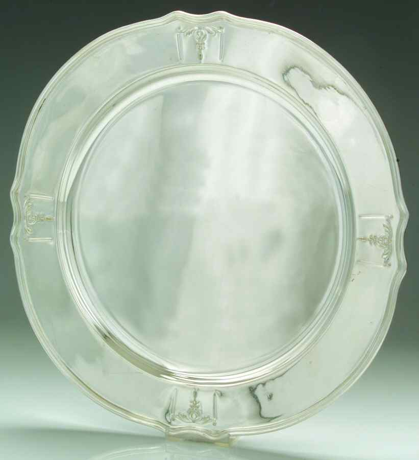 Y325 (Silverplate, Hollowware) 14" Round Tray by Gorham Silver-1