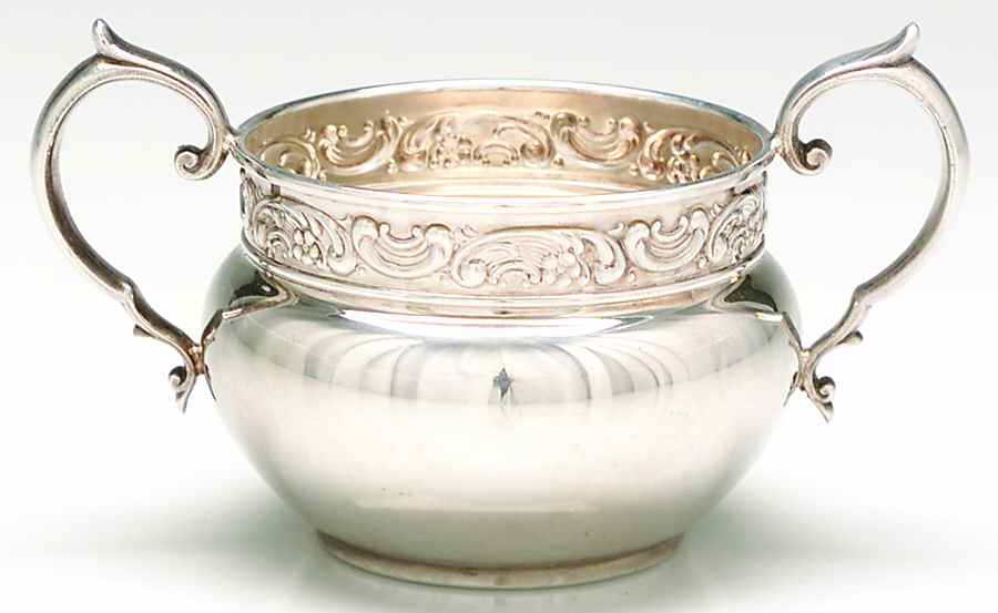 YC2052 (Silverplate, Hollowware) Silverplate Open Sugar Bowl by Gorham Silver-1