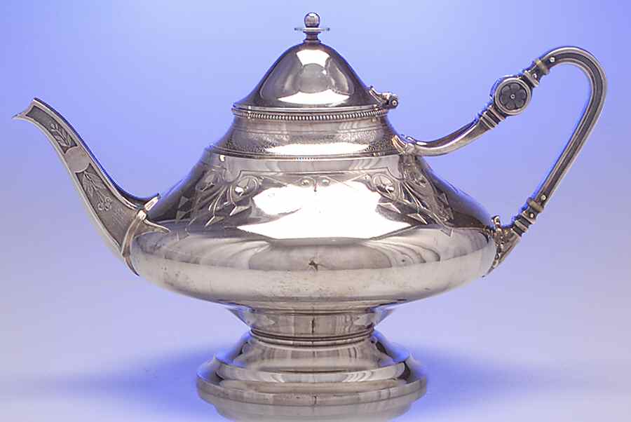 630 (Sterling, Hollowware) Teapot by Gorham Silver-1