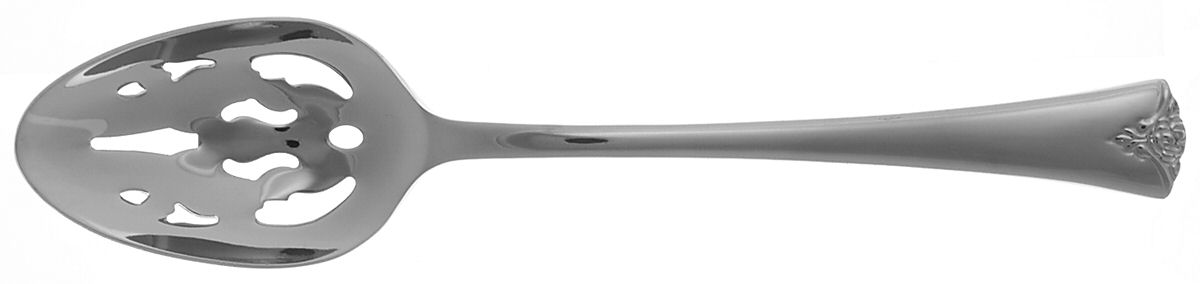 Rose Serenade (Stainless) Pierced Tablespoon (Serving Spoon) by Gorham Silver-1