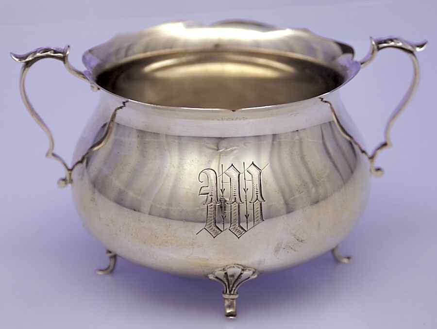 3275 (Sterling, Hollowware) Mini Open Sugar Bowl by Gorham Silver-1