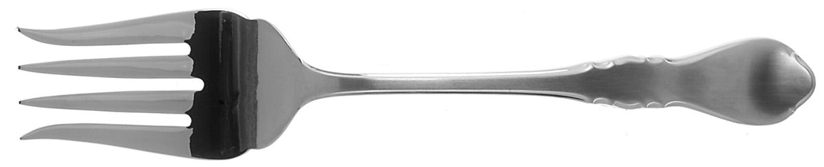 Westcott (Stainless) Medium Solid Cold Meat Serving Fork by Gorham Silver-1