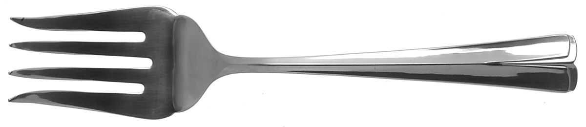 Stratum (Stainless) Medium Solid Cold Meat Serving Fork by Gorham Silver-1