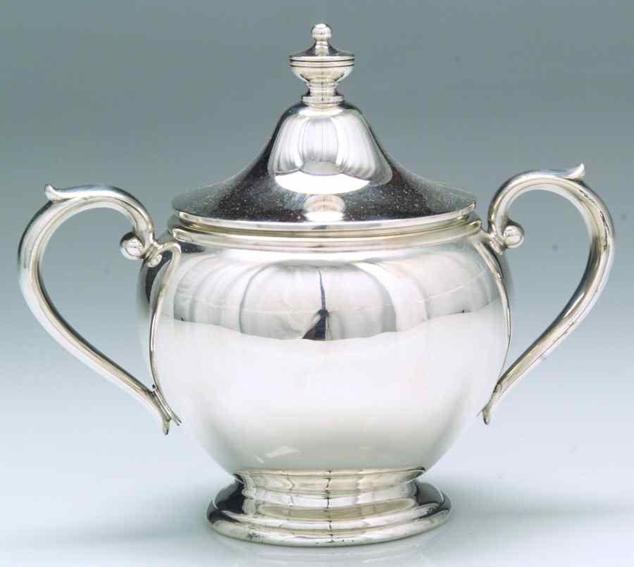 2561 (Sterling, Hollowware) Sugar Bowl & Lid by Gorham Silver-1