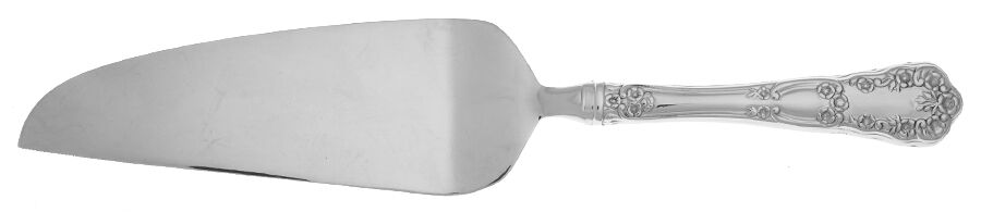 Blossom (Stainless) Pie Server with Serrated Stainless Blade HC by Gorham Silver-1