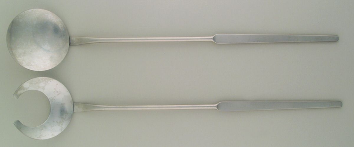 GEN18 (Stainless) (2 Pc) Solid Salad Set by Gense-1