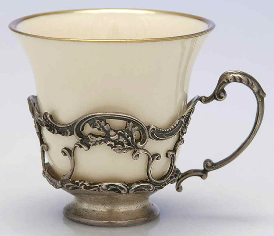 A1224 (Sterling, Hollowware) Demitasse Cup with Liner by Gorham Silver-1