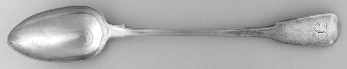 GTH1 (Sterling) Large Solid Dressing Spoon by George Smith IV-1
