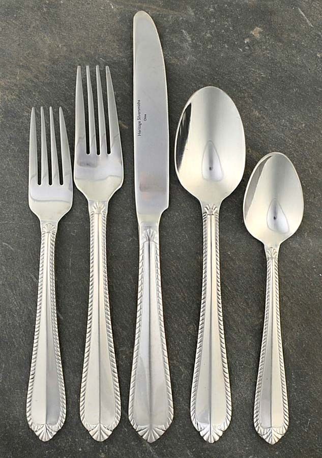 Princess (Stainless) 5 Piece Place Setting by Godinger-1